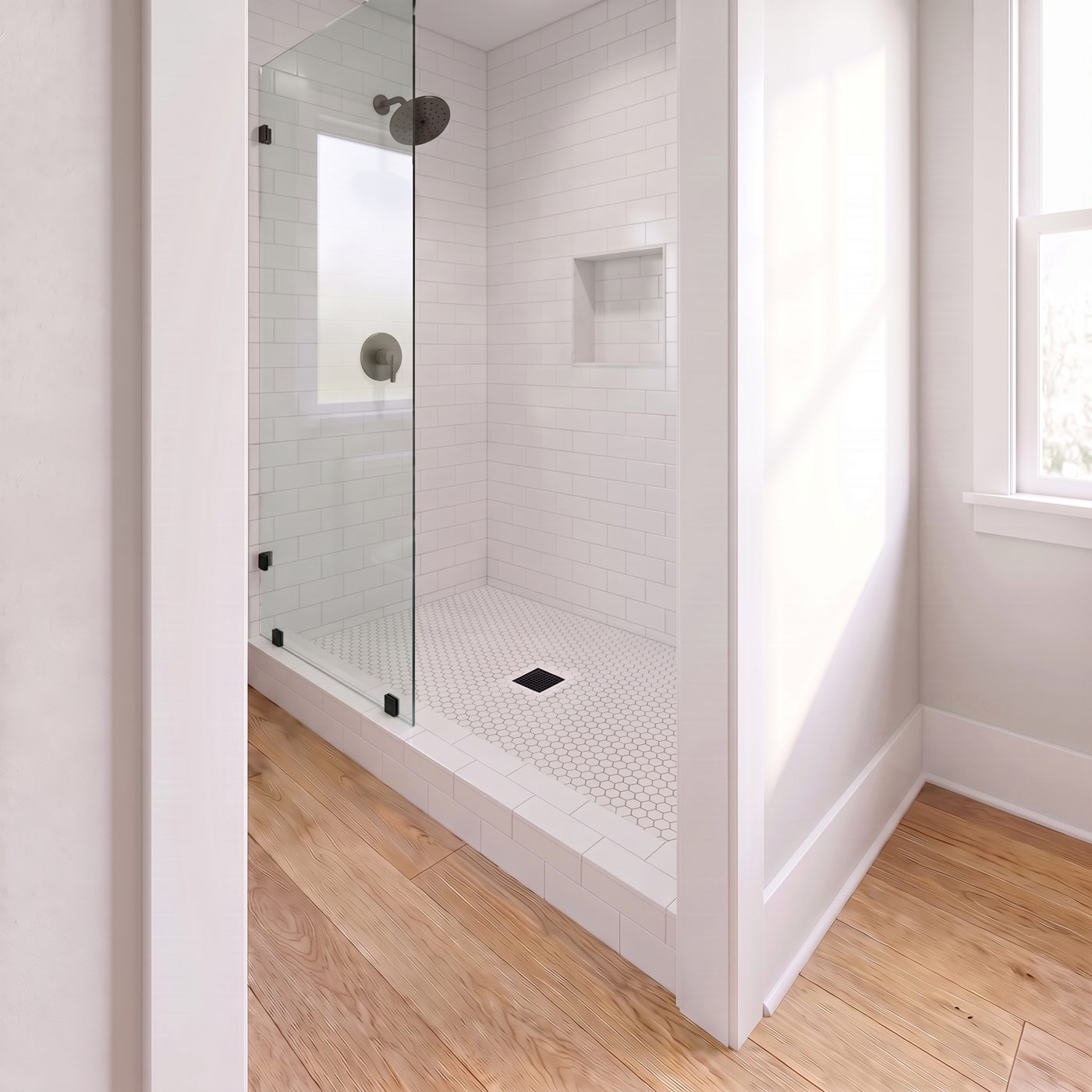 Shower entry